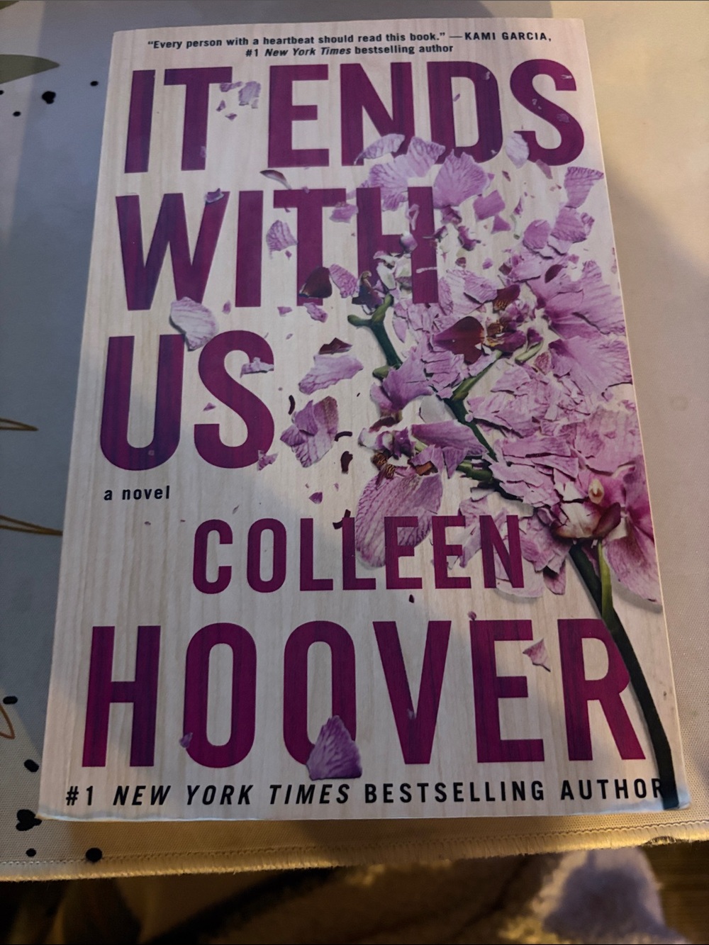 It Ends With Us — Purple Floral Hardcover Coffee Table Book
